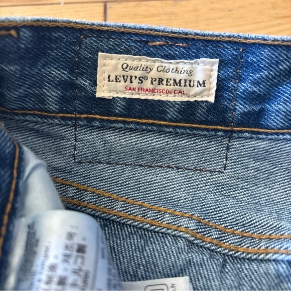 Levi's 501 Vintage Blue Boot Cut Jeans with Fantasia Design ONE OF A KIND - Picture 4 of 7